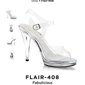 Fabulicious, clear posing heels